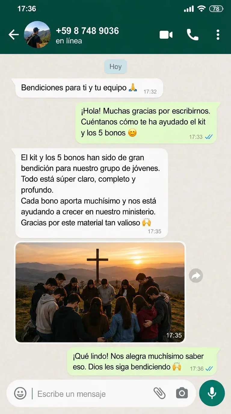Testimonio real de un líder de jóvenes por WhatsApp 4