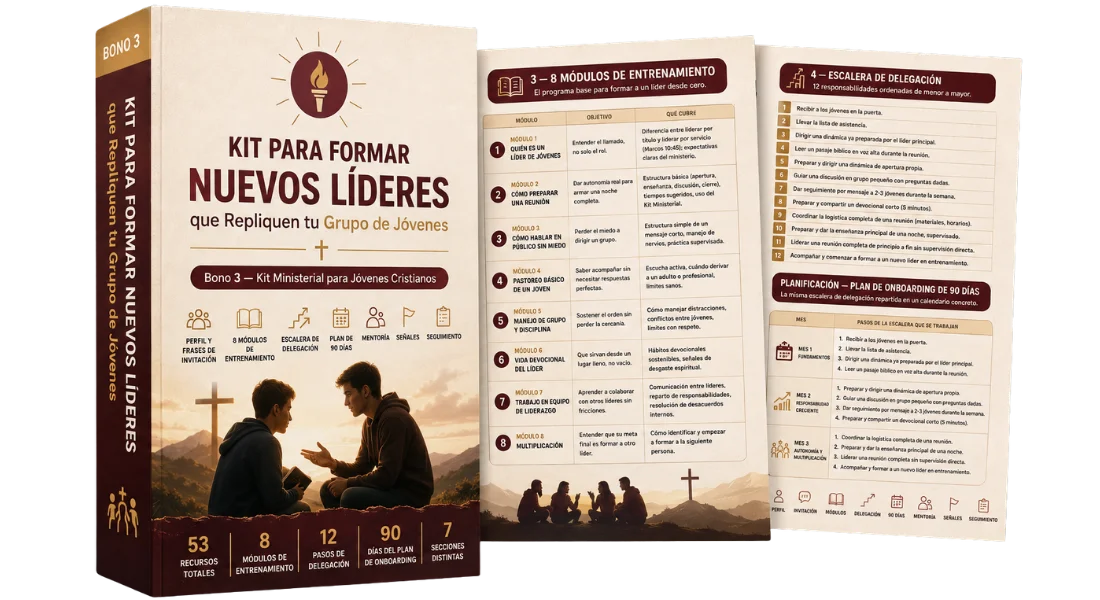 Bono 3: kit para formar nuevos líderes, portada y páginas interiores