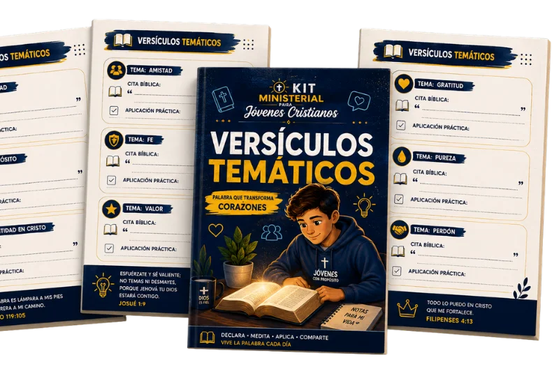 Versículos temáticos del kit con aplicación práctica